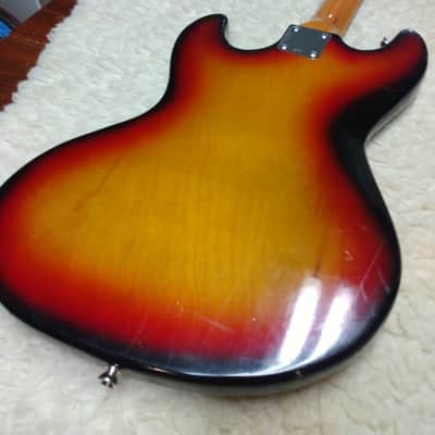 Kingston (Teisco) early 60's Swinger Short Scale 3-Tone Sunburst w/Gig Bag image 9