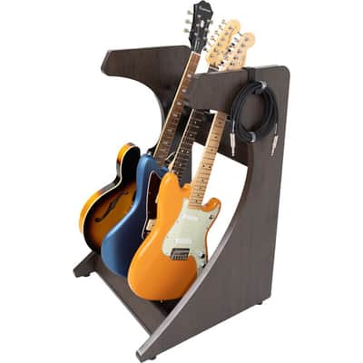 Gator Frameworks Elite Series 3 to 4-Space Guitar & Instrument Case Combo Rack Dark Walnut Brown Finish image 5