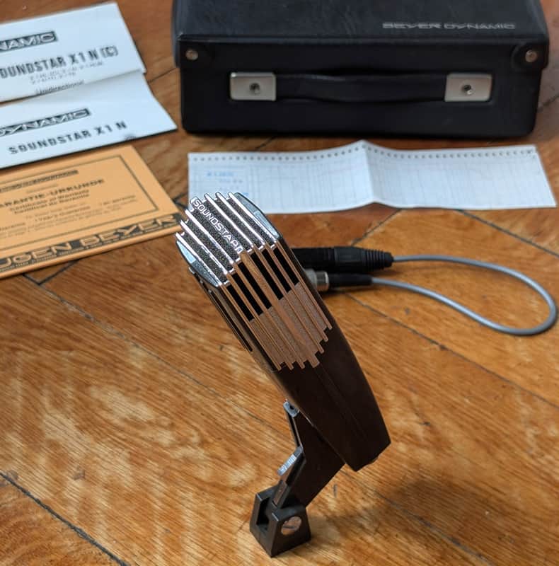 With audio demo: Vintage Beyerdynamic X1 Soundstar dynamic mic / Plug & Play XLR image 1