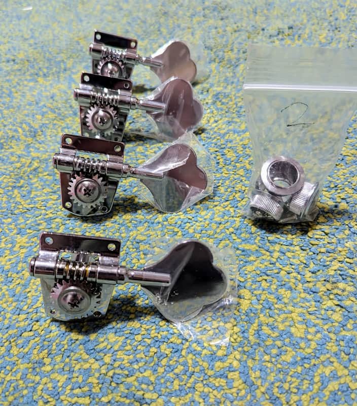Unknown Vintage bass tuners 2010s - Chrome image 1