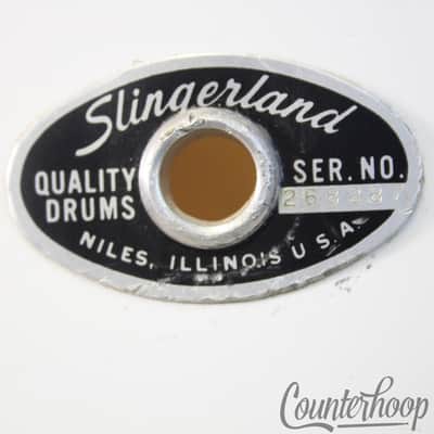 Slingerland 16x14" Concert Floor Tom Drum 3Ply White Gloss Pearl Vintage 70s USA image 2