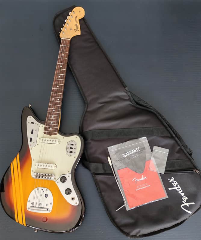 *NEW* 2025 Fender Japan Traditional Collection 60s Jaguar - Serial Number #666 ! Competition 3-Color Sunburst / Aged Natural MIJ image 1