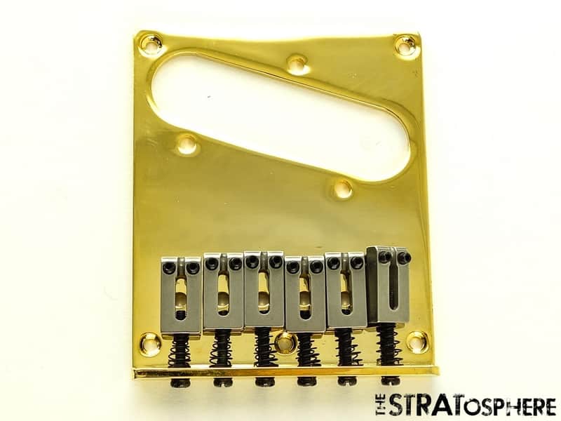 USED Fender MIM Telecaster Tele GOLD BRIDGE Modern 6 Saddle Guitar image 1