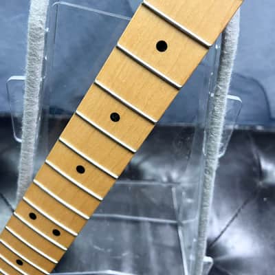 Fender Loaded Deluxe Roadhouse Stratocaster Neck with Maple Fingerboard, CBS Style Headstock, and Fender Locking Tuners image 4