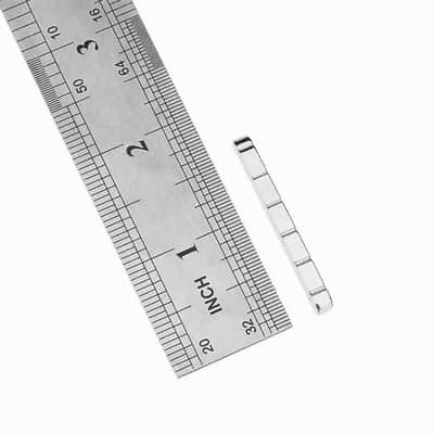 SET OF 5 stainless steel nut for inline necks, strats, teles and any other inline necks. image 10