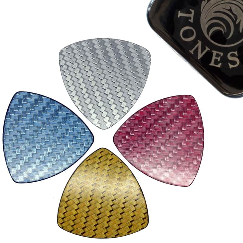 2024 Timber Tones Gypsy Triangle Carbon Fibre Guitar Picks – 4…