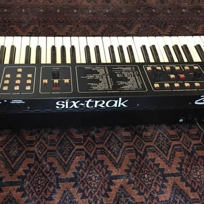 Sequential Six-Trak 49-Key 6-Voice Polyphonic Synthesizer 1984 - 1985 - Black with Wood Sides image 6