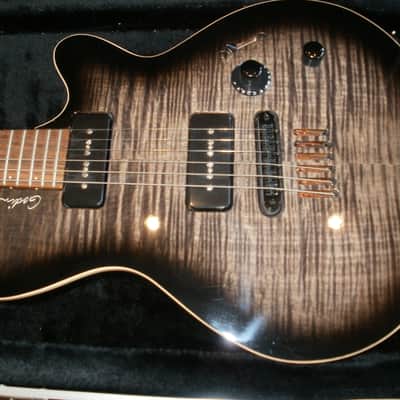 Godin LG P90 2003 Black/Flame image 1
