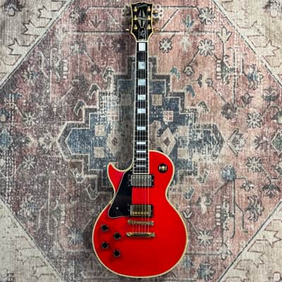 1986 Gibson Les Paul Custom Ferrari Red Rare Left Handed Vintage Electric Guitar W/ Original Hardshell Case! image 5