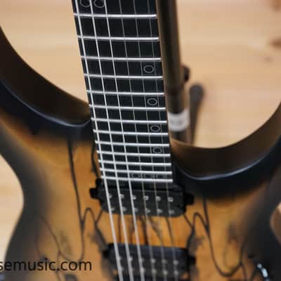 Schecter C-1 Pale Moon Electric Guitar - Natural Satin w/Black Burst image 7