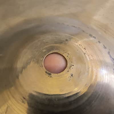 Vintage 1940s A Avedis Zildjian 14" Transition Stamp Cymbal 685g CRACK image 4