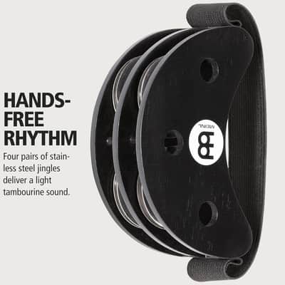 Foot Tambourine Musical Instrument, Drum Accessory For Guitar, Cajon €” Not Made In China €” Stainless Steel Jingles image 3