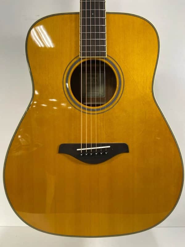 Yamaha FG-TA TransAcoustic Dreadnought 2010s - Vintage Tint image 1