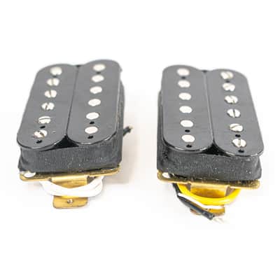 G&B Humbucker Neck and Bridge Electric Guitar Pickups - Black image 3