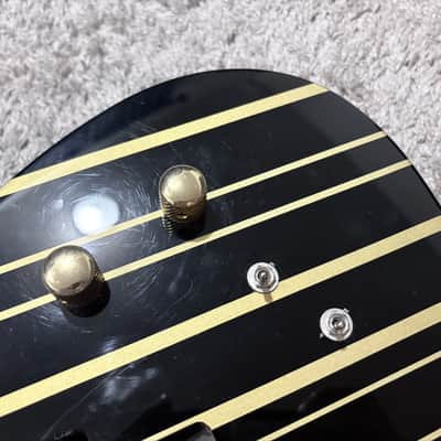Schecter Synyster Gates Custom-S - Black and gold pinstripes image 14