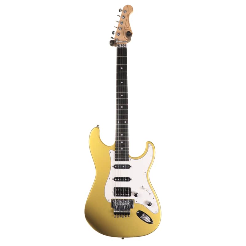GJ2 by Grover Jackson Glendora Gold HSS Electric Guitar, Floyd