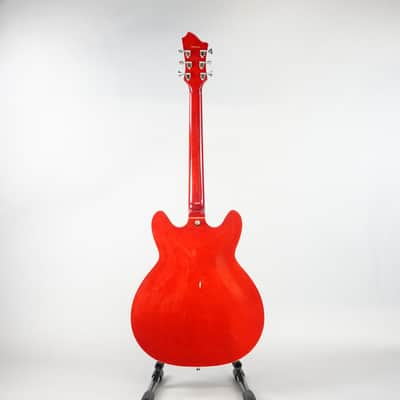 Hagstrom Viking Semi-Hollowbody Electric Guitar - Wild Cherry Transparent (Used) image 7