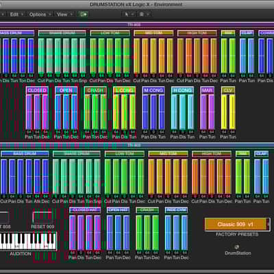Virtual editor / programmer - Novation Drumstation / D-Station - LOGIC v4 - X