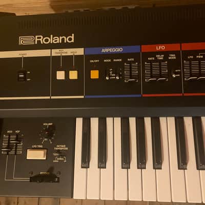 Roland Juno-6 61-Key Polyphonic Synthesizer 1982 - 1984 - Black image 2