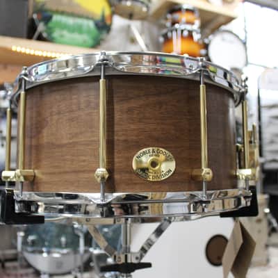 Noble & Cooley 7x14" Solid Shell Walnut Snare Drum - Natural Walnut image 1