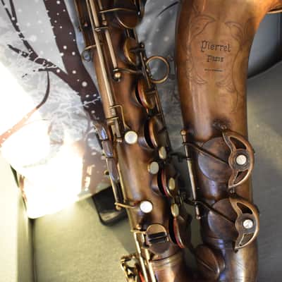 Pierret Super "Artiste" Tenor 1953-1958 Dark Vintage Brass Saxophone image 2