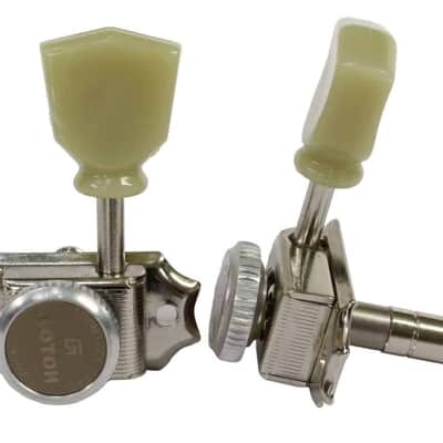 Gotoh SD90 Nickel Magnum Lock Vintage Guitar Machine Heads Set of 3 + 3 image 2
