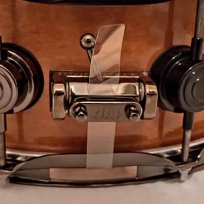 DW (c video) CUSTOM CINNAMON RAISIN LACQUER SNARE DRUM FREE SHIP TO C-USA! image 5
