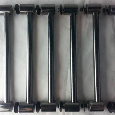 *Custom 6x Tube Lugs Black Nickel 6"Hole Spacing 10/12/13" Toms Drums Set/Kit* image 1