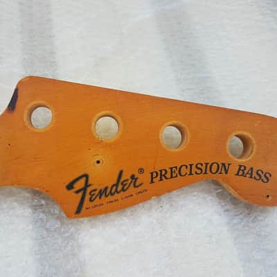 1972 FENDER PRECISION BASS NECK FRETLESS Made in USA image 2