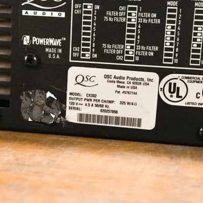 QSC CX302 2-Channel Power Amplifier CG0103N image 10