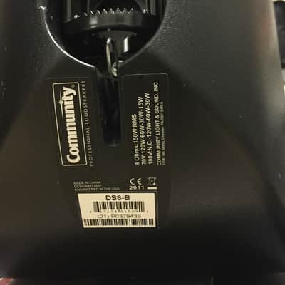 Community Professional Loudspeakers DS8-B Black image 3