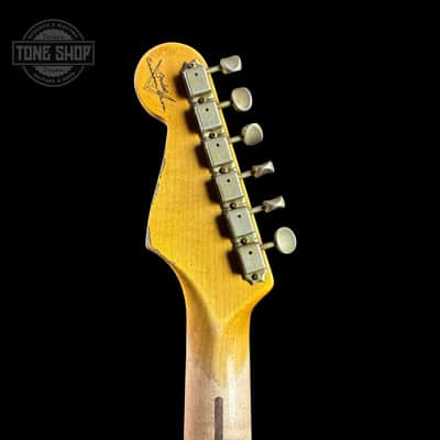 Fender Custom Shop Time Machine '57 Strat Heavy Relic Faded Aged 2 Color Sunburst w/case image 12