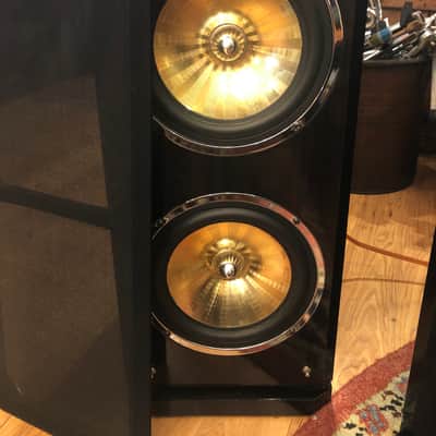 Digital Research PT-1100S Digital Three-Way/Four Speakers(pair for floor) 2000’s Glossy Dark Brown Wood image 2