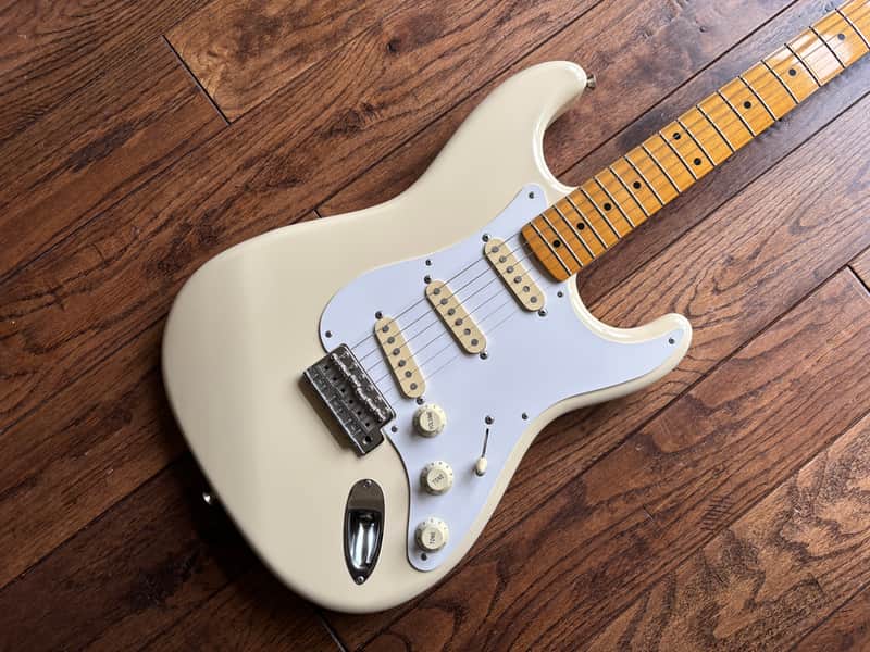 2011 Fender ST-57 Stratocaster ‘57 Reissue Vintage White MIJ Japan image 1