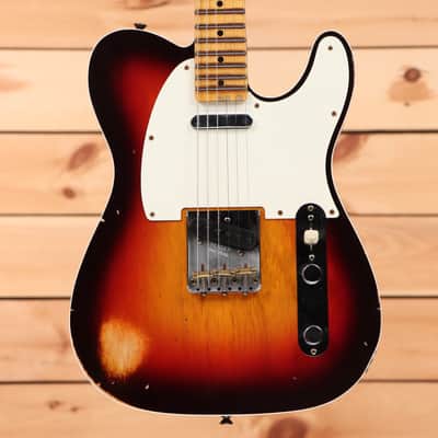 Fender Custom Shop 1959 Custom Telecaster Relic - Wide Fade Chocolate 3 Tone Sunburst-CZ574969 image 2