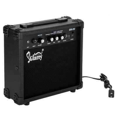 Glarry GP Electric Bass Guitar Set Black image 10