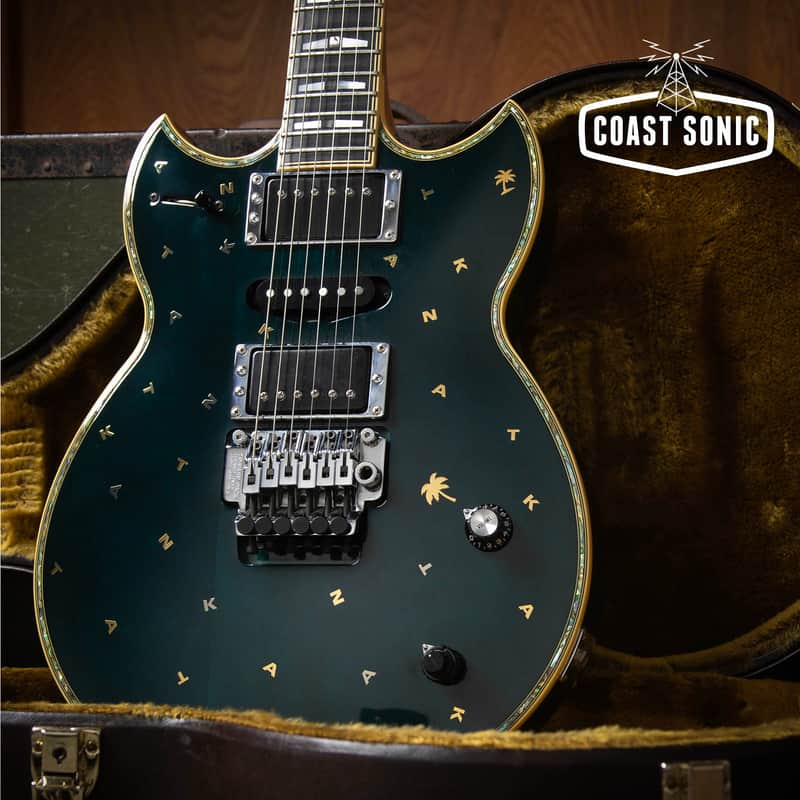1999 Yamaha SG-T2 Masayoshi Takanaka Signature Model, transparent blue, with case image 1