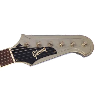 1965 Gibson Firebird III - Silver Mist Poly - RARE! Wide Nut, Non-Reverse Headstock - Original Vintage Custom Color Electric Guitar - 1 of 1? WOW! image 11