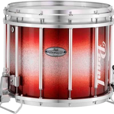 Pearl Championship Maple Varsity FFX Marching Snare Drum Burst Finish 13 x 11 in. Red Silver #966 image 2