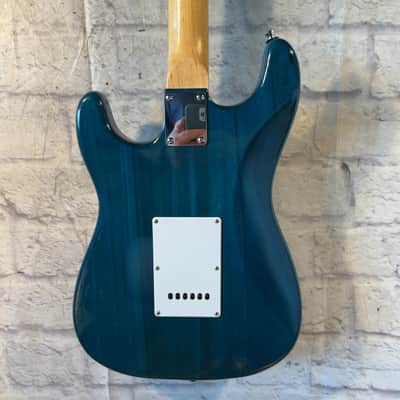 J Reynolds S Style Turquoise Electric Guitar image 6