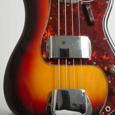 Fender Precision Bass Solid Body Electric Bass Guitar (1963), ser. #92338, black tolex hard shell case. image 17