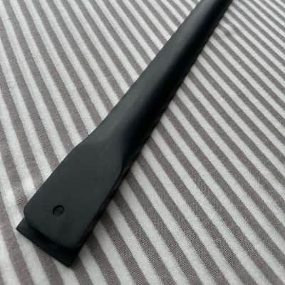 MOSES GRAPHITE 24-fret custom-application COMPOSITE guitar neck, 25-1/2" scale, SIDE DOTS only, TILTBACK 3+3 headstock, FENDER Stratocaster shaped heel, with size # 8-32 threaded insert installation kit image 11