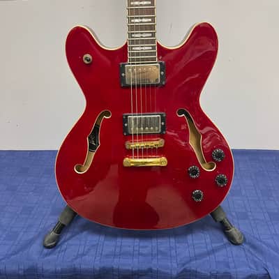 Used Peavey JF-1 Hollowbody Electric Guitar Transparent Red image 7