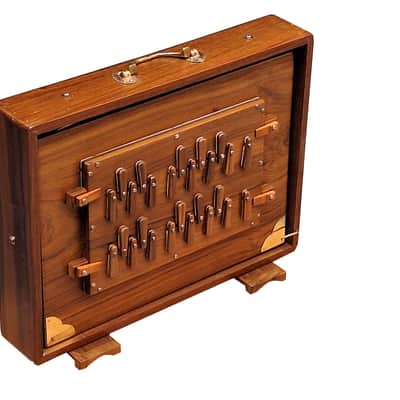 2 Octave Shruti Box Premium Teak Wood Indian Drone Instrument 440Hz image 7