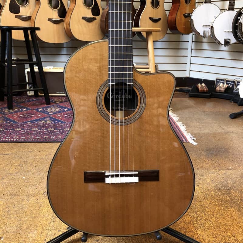 Cordoba Fusion 12 Canadian Cedar/Mahogany Nylon String Acoustic-Electric Guitar image 1