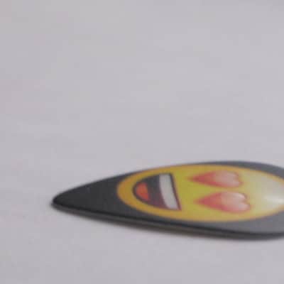 new in package (old stock) Perri's Leather Ltd. / Perri's LP12-EMO5 emoji Guitar Picks - Med Gauge - Celluloid Plastic, 351 shape - but slightly curved (LP12EMO5) image 9