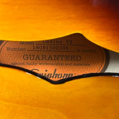 Epiphone Casino VS Hollow Body Electric Guitar image 22