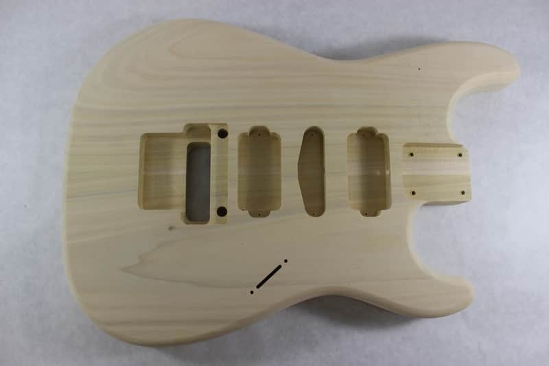 Unfinished Poplar HSH guitar body - fits Fender Strat Stratocaster neck Floyd Rose J896 image 1