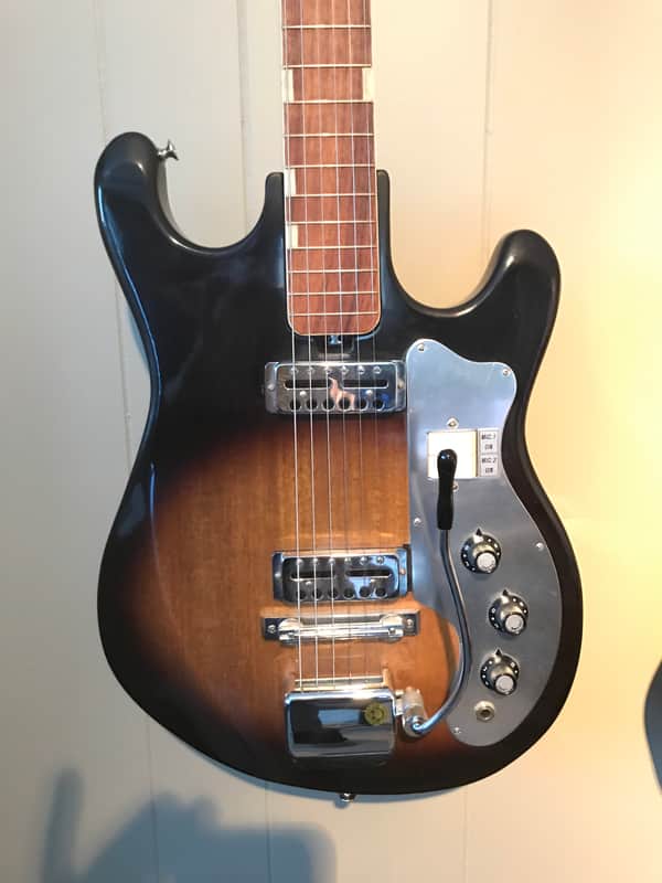 Beltone Electric Guitar 1960's 2 Tone Burst with Tremolo image 1