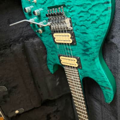 Carvin DC400C in Translucent Green Teal Quilt **Stunning!** image 2